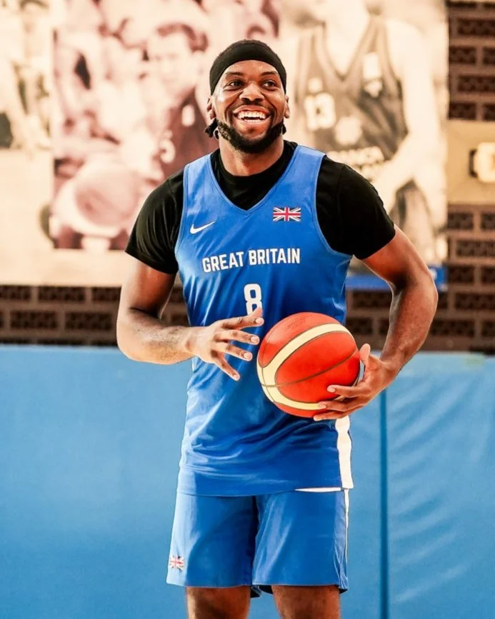 Home again: Tim Adetukasi returns to Manchester for his biggest game yet